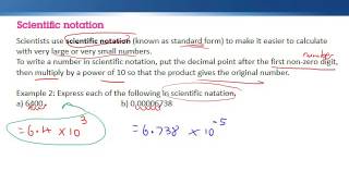 Scientific notation and significant figures