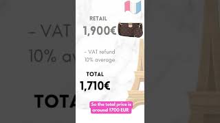 Are Louis Vuitton Bags Cheaper In Europe? (US vs EU) #shorts #luxury #louisvuitton