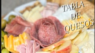 TABLE de QUESOS y CARNES FRÍAS perfecta para cualquier ocasión!