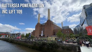 Battersea Power Station Coronation Weekend.  Lift 109, walk along Thames to London Bridge.