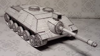 Building 🇩🇪Jagdpanzer Kanone 🇩🇪 (West German Tank Destroyer) #thunderwar  #papercraft #worldoftanks