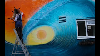 Wave Mural Painting for Charity - Zieler