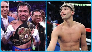 MANNY PACQUIAO IN TALKS TO FIGHT RYAN GARCIA AFTER MCGREGOR GETS KNOCKED OUT