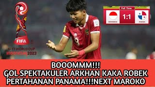 GOLL BERKELAS ARKHAN KAKA IMBANGI PANAMA U17 PIALA DUNIA U17