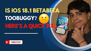 Is iOS 18.1 Beta Too Buggy? Here’s A Fix!