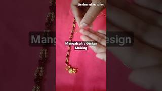 Mangalsutra design making at home | Handmade mangalsutra design