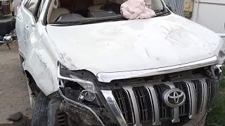 Toyota Land Cruiser Prado Accident In Lahore