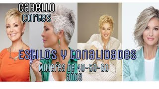 Bellos cortes y estilos de cabello/mujeres de 40-50-60 años