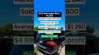 7500$ for 2012 Mercedes-Benz ML350 with transmission problems #ml350 #auctioncars #copart