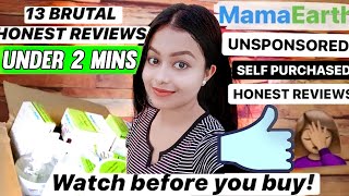 7 MAMAEARTH PRODUCT REVIEWS || BRUTALLY HONEST NON SPONSORED MAMAEARTH PRODUCT REVIEWS ||