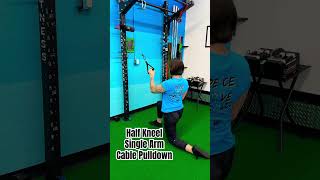 Half Kneel Single Arm Cable Pulldown