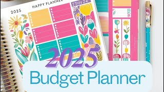 2025 Budget Planner | HAPPY PLANNER CLASSIC MONTHLY LAYOUT