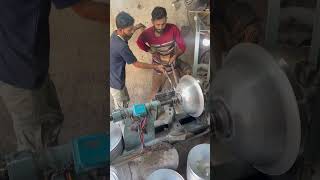 Superb making stainless steel large bowl in factory #unitedstate #skillvideos #viralvideos #japan