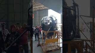 Museo Aeronáutico de Morón. Torreta de cola restaurada avión bombardero Avro Lincoln.