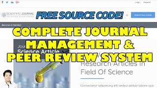 Complete Journal Management and Peer Review System using PHP MySQL  | Free Source Code Download