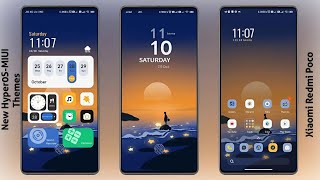 3 New HyperOS-MIUI Themes for Xiaomi,Redmi,Poco | Best HyperOS-MIUI Themes🤩