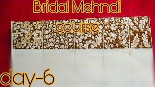 Bridal Mehndi course day-6 || learn with @sehreenshennaclasses  #henna #henna