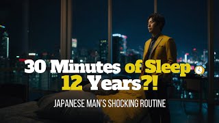 Japanese man Sleeps 30 minutes Everyday for 12 years : Know Why? Secret Sleep Hack for Success