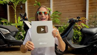 I got my YouTube 100k Subscribers Award! | Mitch's Scooter Stuff