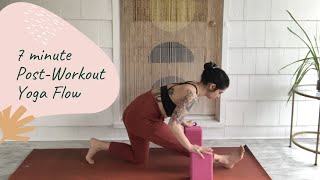 7 minute Post Workout Yoga Flow | all levels | Gina Pulisciano