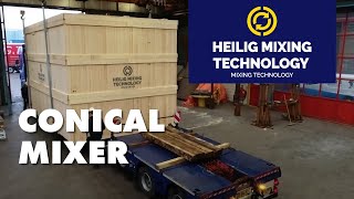 Heilig Mixing Technology | Conical mixer for transport to Singapore | Heilig Group