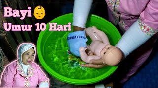 Tutorial Memandikan Bayi Baru Lahir,Usia 10 Hari!!!