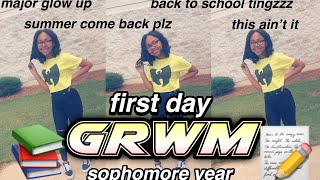 FIRST DAY OF SCHOOL GRWM 2019-2020 || sophomore year