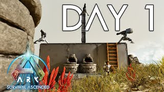 Our  Best DAY 1 Start!  Ark Survival Ascended Official Small Tribes PVP