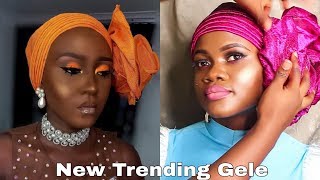 BEGINNERS / HOW TO TIE SIMPLEST TRENDING GELE (ROSE STYLE) FOR | HOW TO TIE GELE | OCUBE GLAMOUR