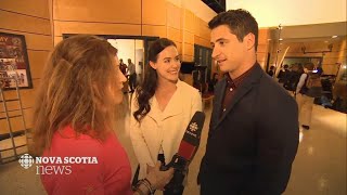 Tessa Virtue and Scott Moir CBC Nova Scotia News || Filming Mr. D