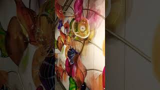 Basant Panchami hand made glass flower in UP airport #shorts #art #flowers #reels