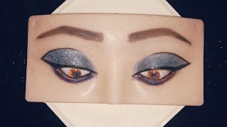 party wear eyes makeup || gorgeous eyes makeup 🤩 || #viralvideos #viralmakeup