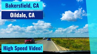 NW Bakersfield, CA to Oildale, CA - High Speed Driving Video