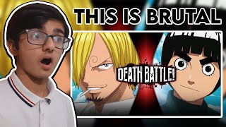 Sanji VS Rock Lee (One Piece VS Naruto) | DEATH BATTLE Reaction