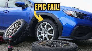 Brand new Subaru no spare tire? How to change spare tire VB WRX , Legacy, Outback, Crosstrek