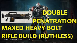 Space Marine 2 Double PENATRATION Heavy Bolt Rifle BUILD gameplay and Marine showcase (RUTHLESS)