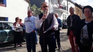 Guitarvera 2017, poesía de Guillermo Jimenez en el paseo histórico cultural con Javier