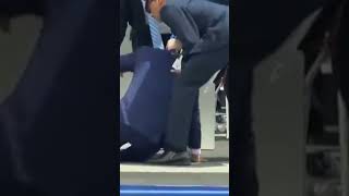 Biden takes a spill at Airforce Graduation