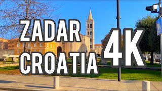 Zadar 4K Walking Tour Croatia, Zadar 4K Hrvatska, Задар 4К Хорватия.