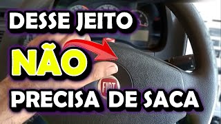 COMO RETIRAR O VOLANTE DO CARRO SEM USAR SACA