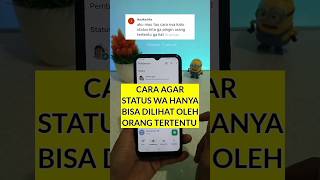 cara status WA tidak bisa dilihat orang tertentu #tutorialwa #trikwhatsappterbaru