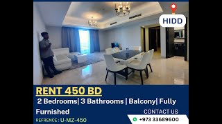 2 BED 3 BATH | BALCONY | FURNISHED | U-MZ-450