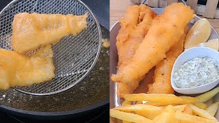 سمك مقلي مقرمش مع بطاطا تشيبس ، Fish & Chips