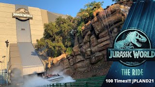 Jpland21’s 100th Ride on Jurrasic World!!! // POV Jurrasic World the Ride Universal Hollywood