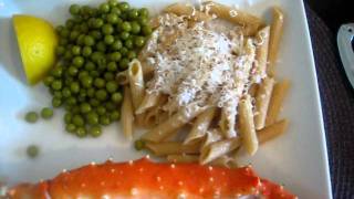 Crab Legs, Peas, Whole Grain Penne Pasta - 09.23.11