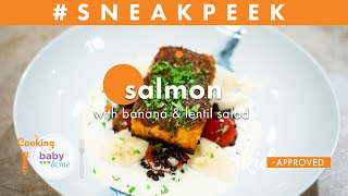 Salmon with Banana & Lentil Salad | Chef Jose Garces | Tips & Techniques