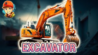 Learn About Excavators: Big Machines Digging Deep - Big Trucks, Fast Bulldozer. Video for Kids