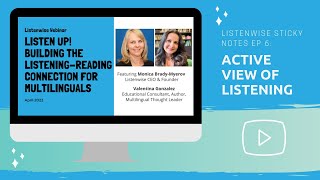 Listenwise Sticky Notes Ep 6 - Active View of Listening - Ft. Valentina Gonzalez