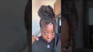 Beginner friendly tutorial on how to do a fluffy twist protective hairstyle #shorts