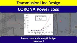 Lecture-7 Corona Power Loss || Corona discharge